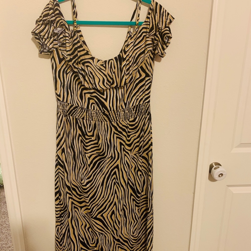 Michael Kors Maxi dress leopard animal print